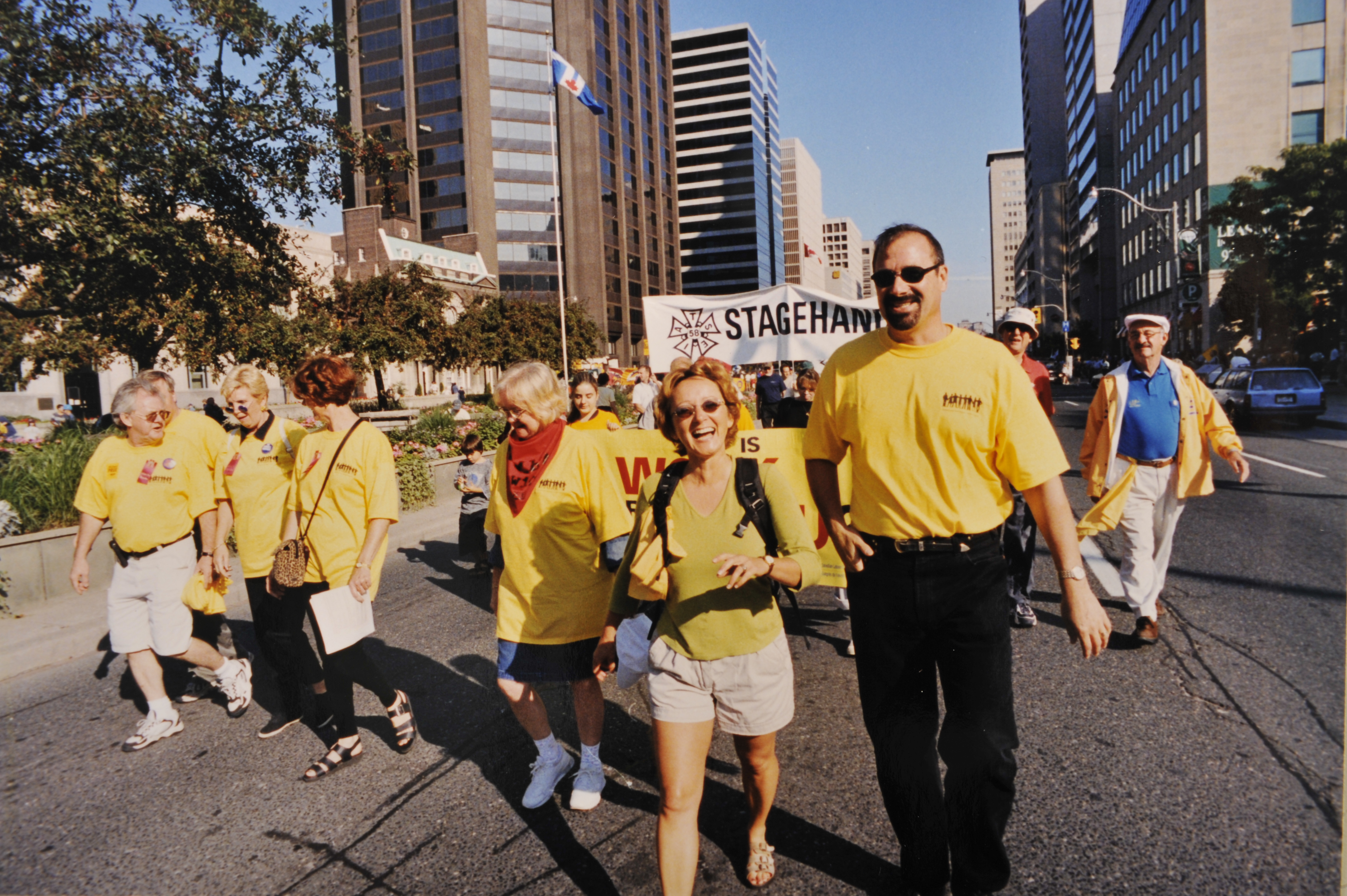 Ken Georgetti Labour Day 2001 Demonstrations