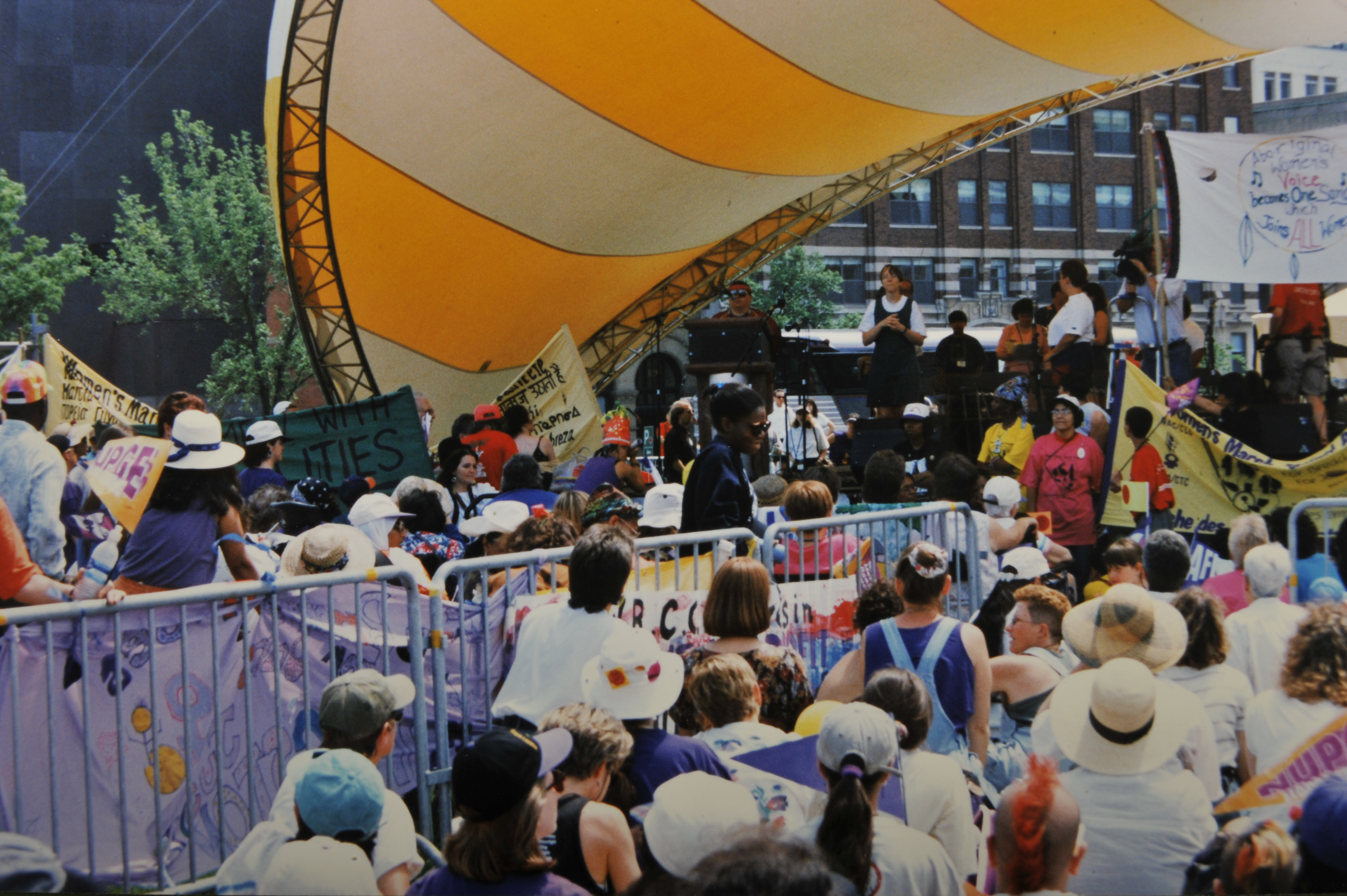 1996 Parliament Hill ottawa woman woman's march