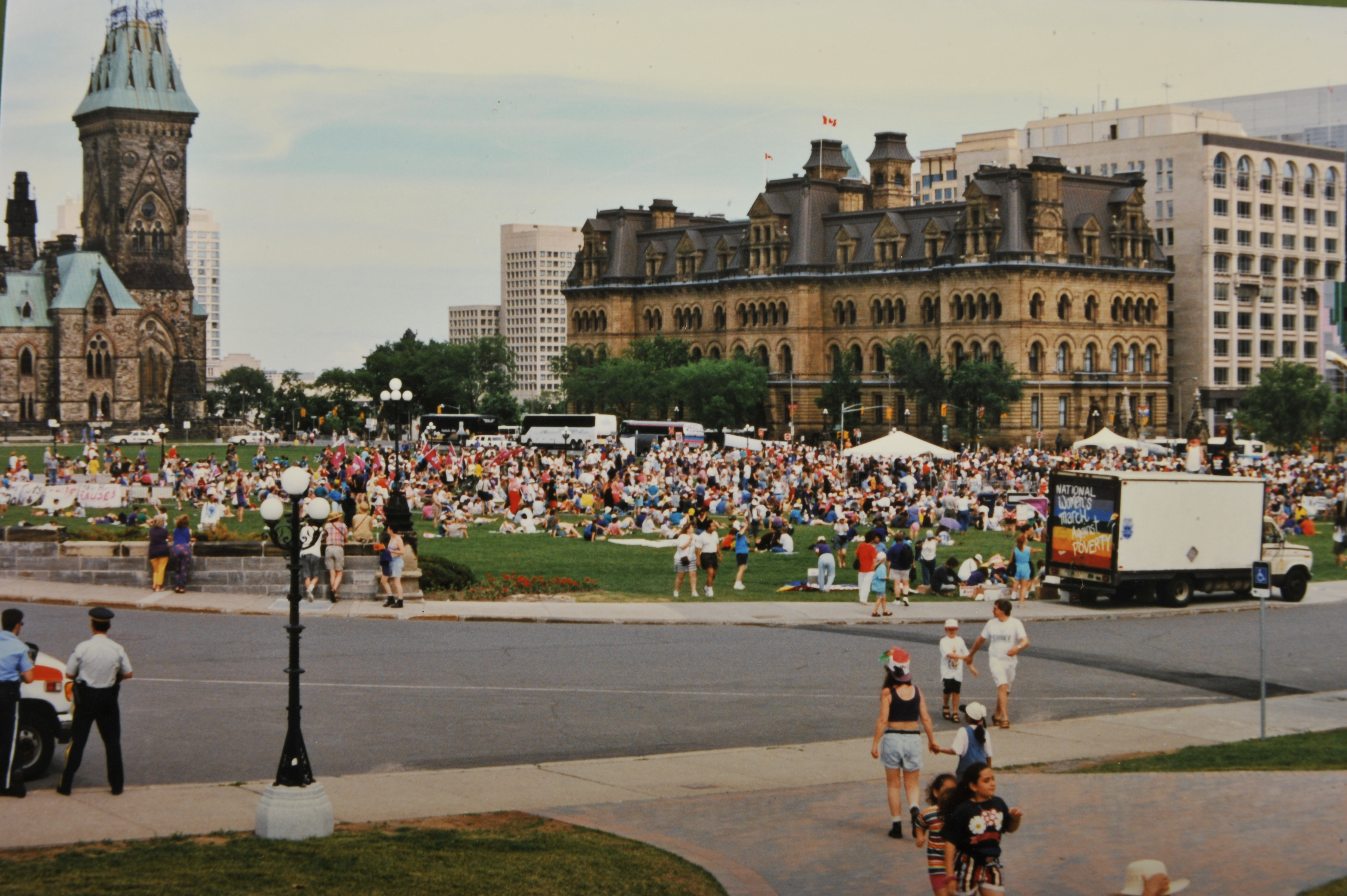 1996 Parliament Hill ottawa woman woman's march