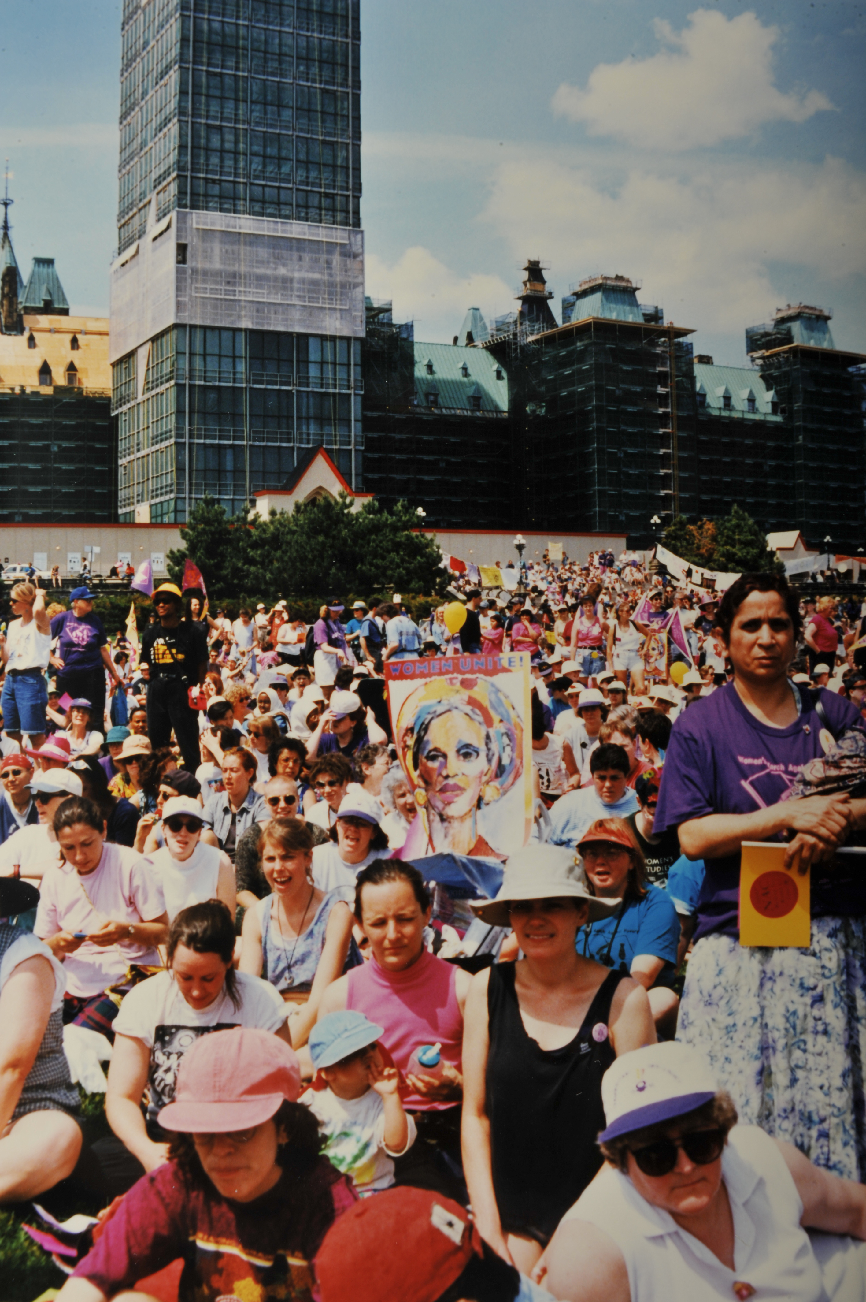 1996 Parliament Hill ottawa woman woman's march