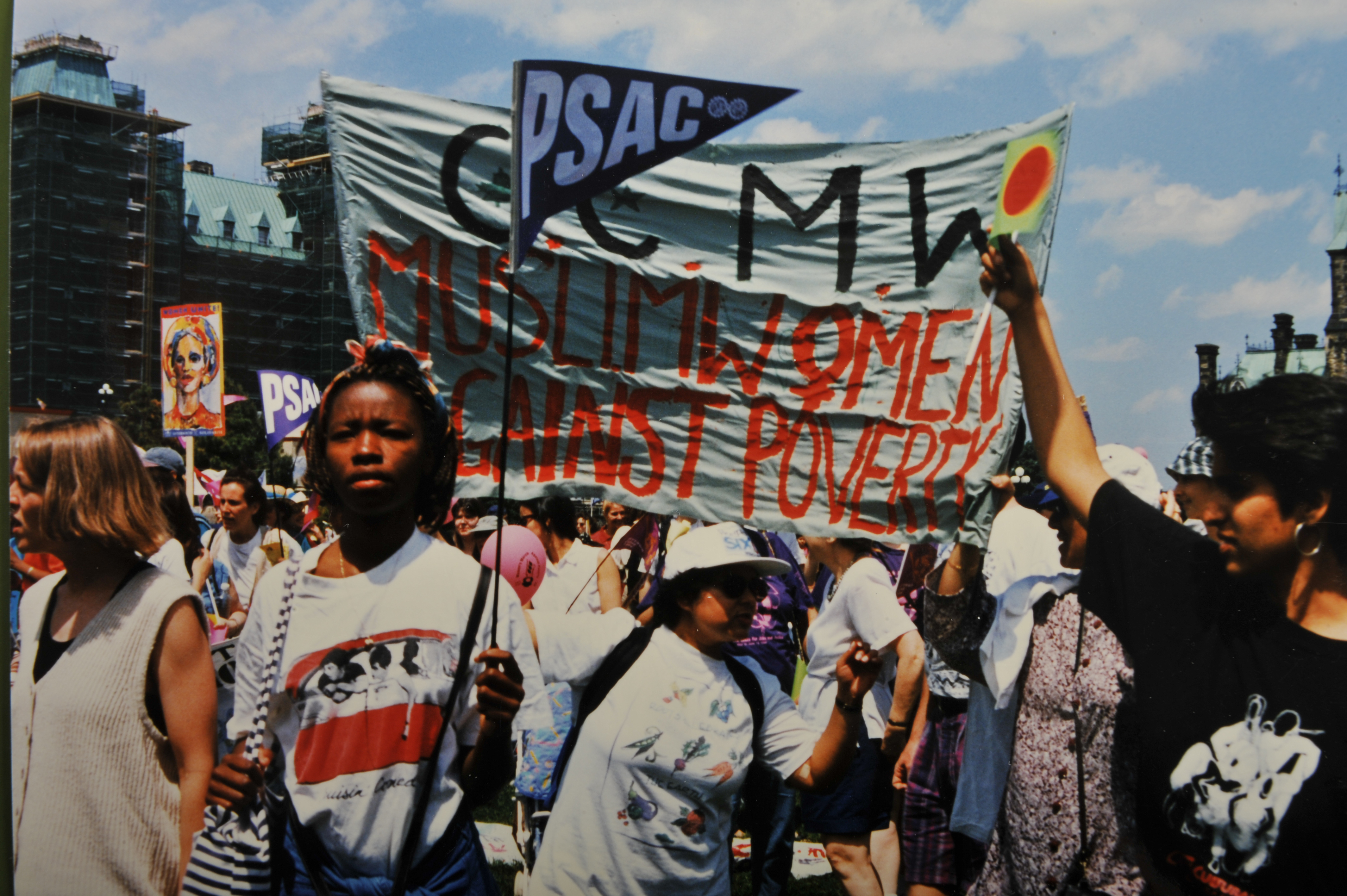 1996 Parliament Hill ottawa woman woman's march