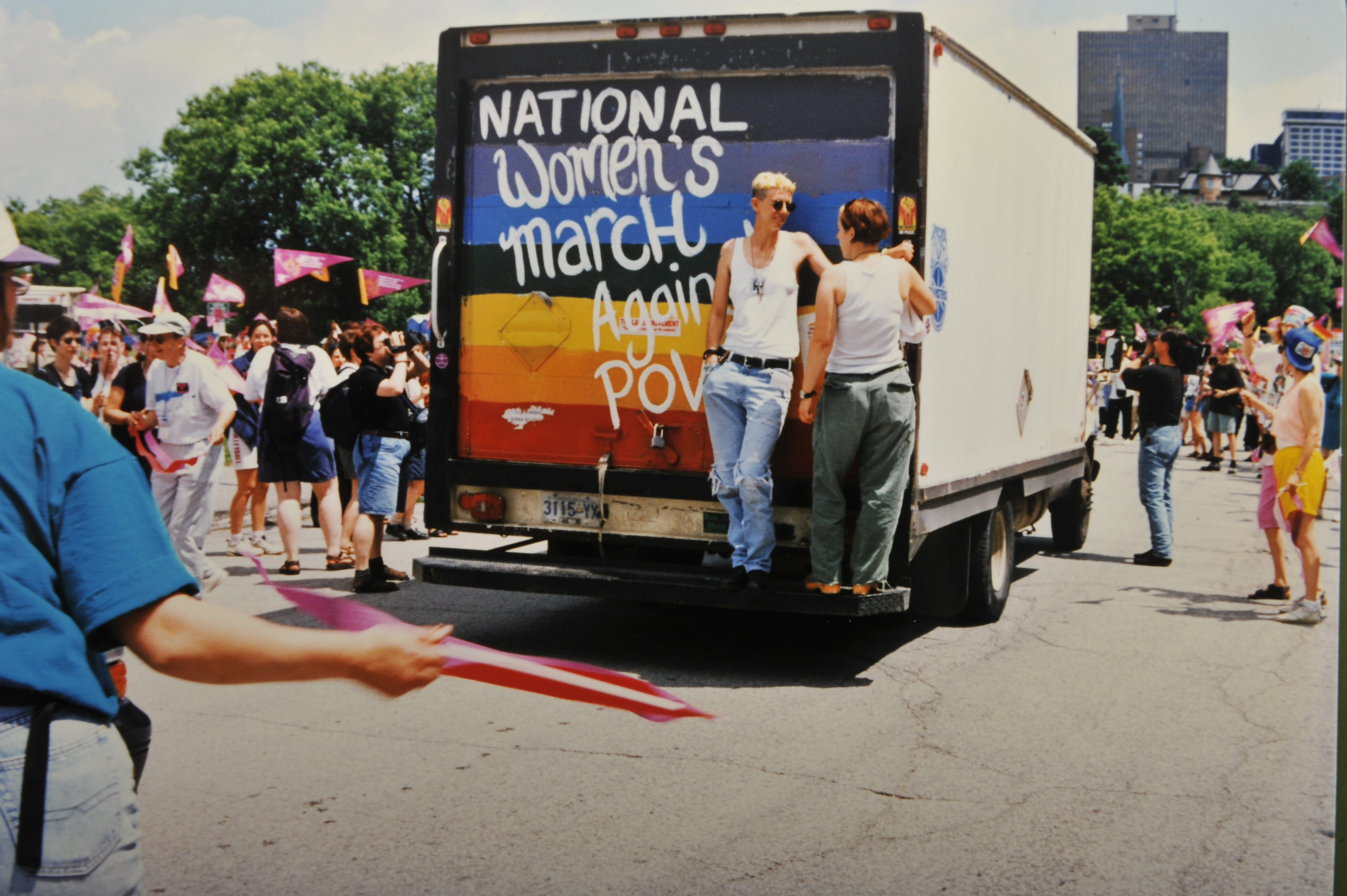 1996 Parliament Hill ottawa woman woman's march