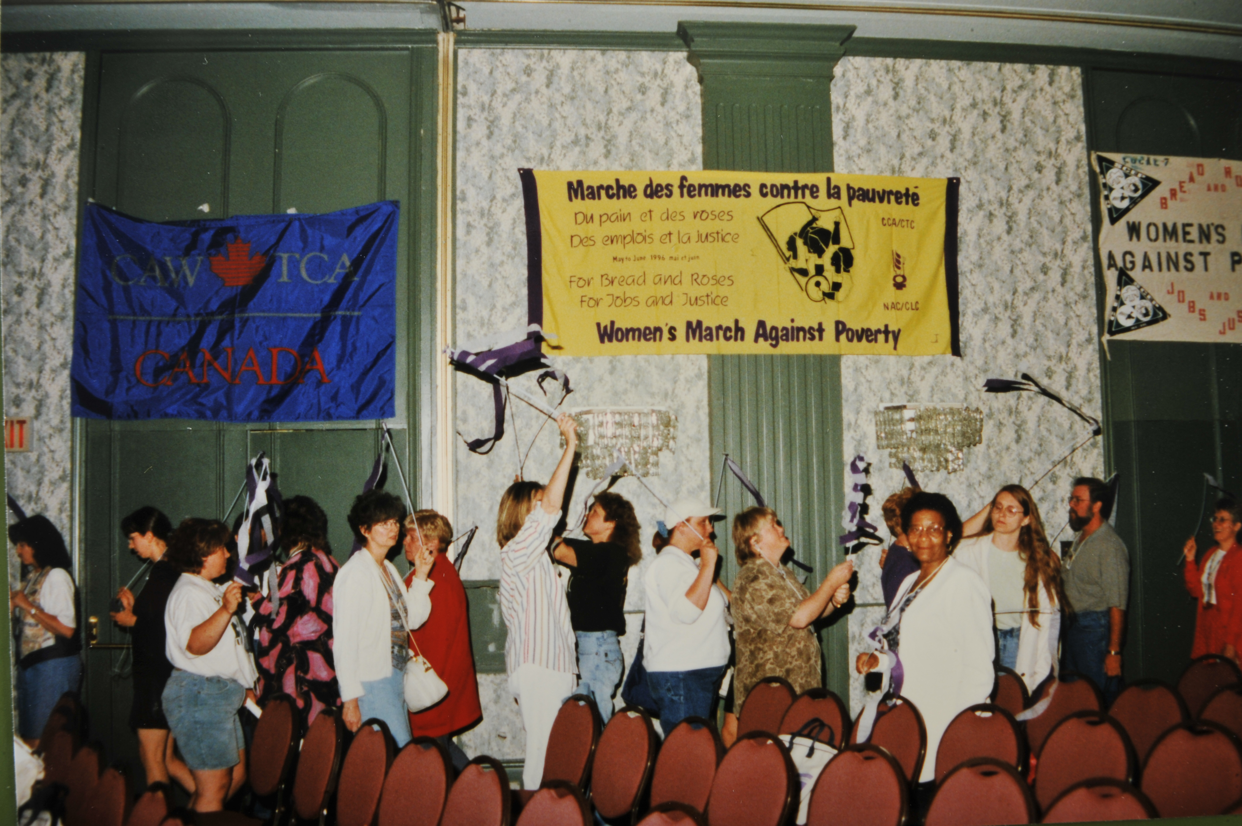 1996 Parliament Hill ottawa woman woman's march