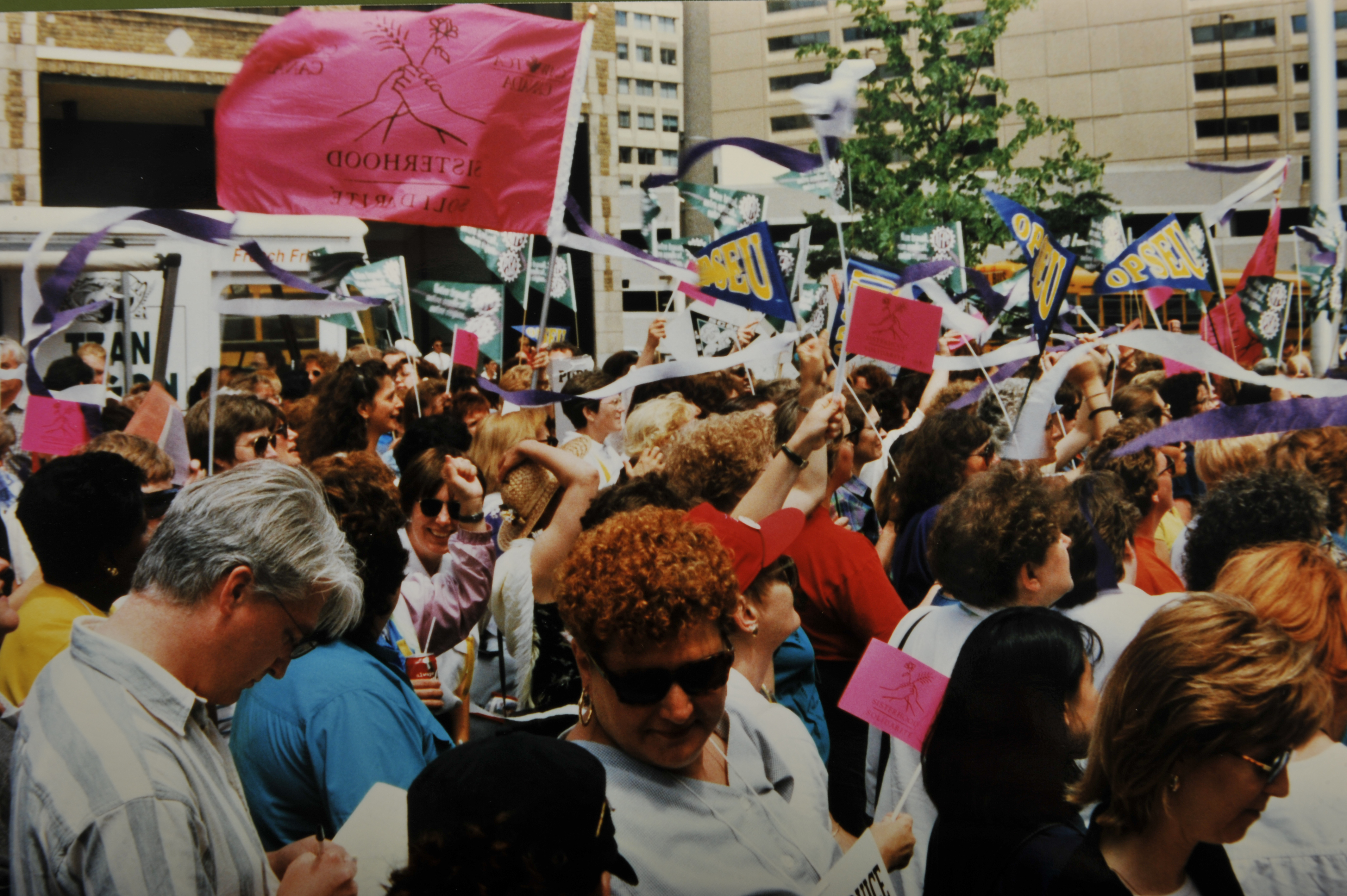 1996 Parliament Hill ottawa woman woman's march