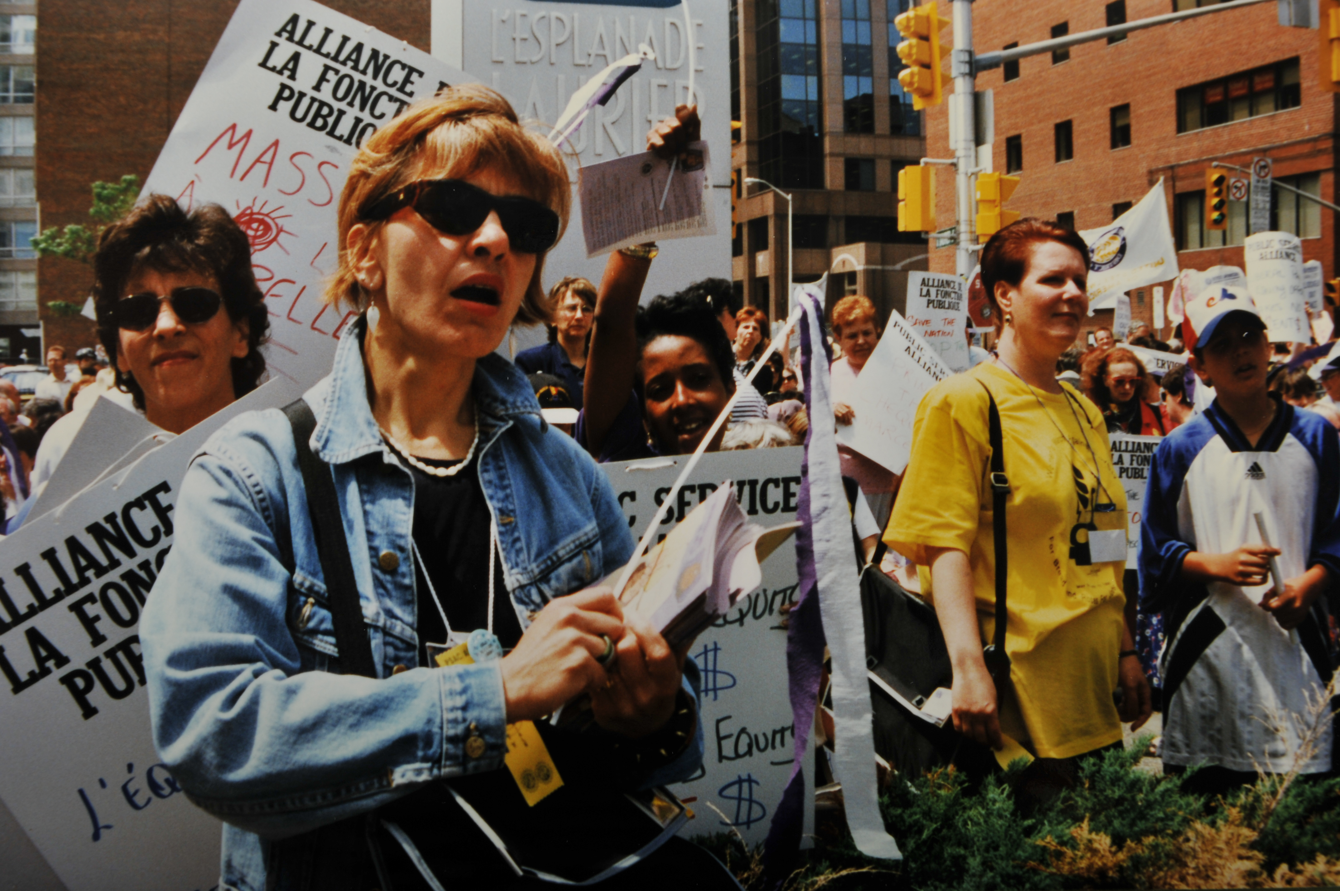 1996 Parliament Hill ottawa woman woman's march