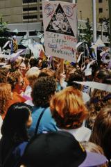 1996 march against poverty woman woman's march