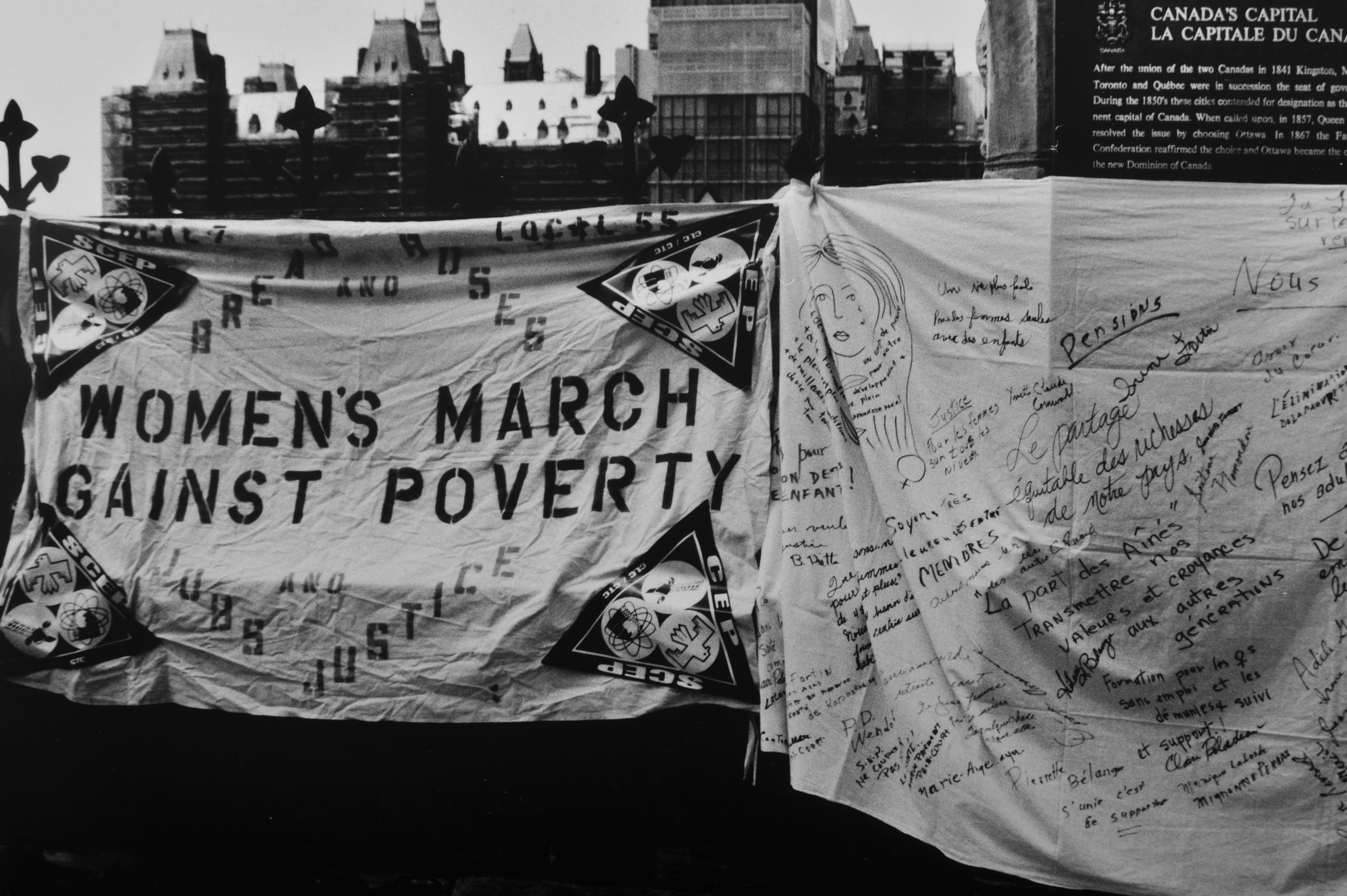 1996 march against poverty woman