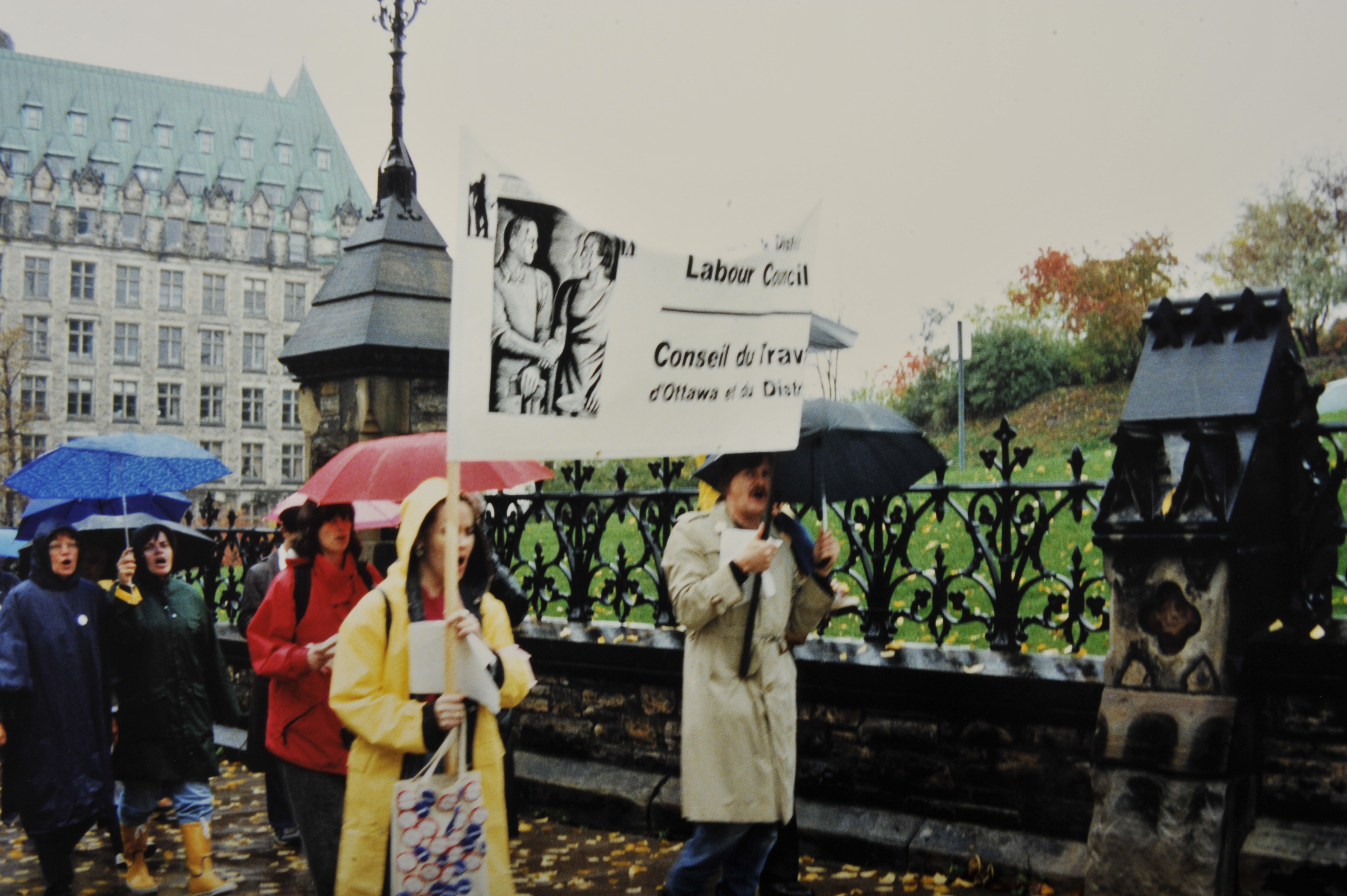 1990 Pro-choice rally ottawa woman