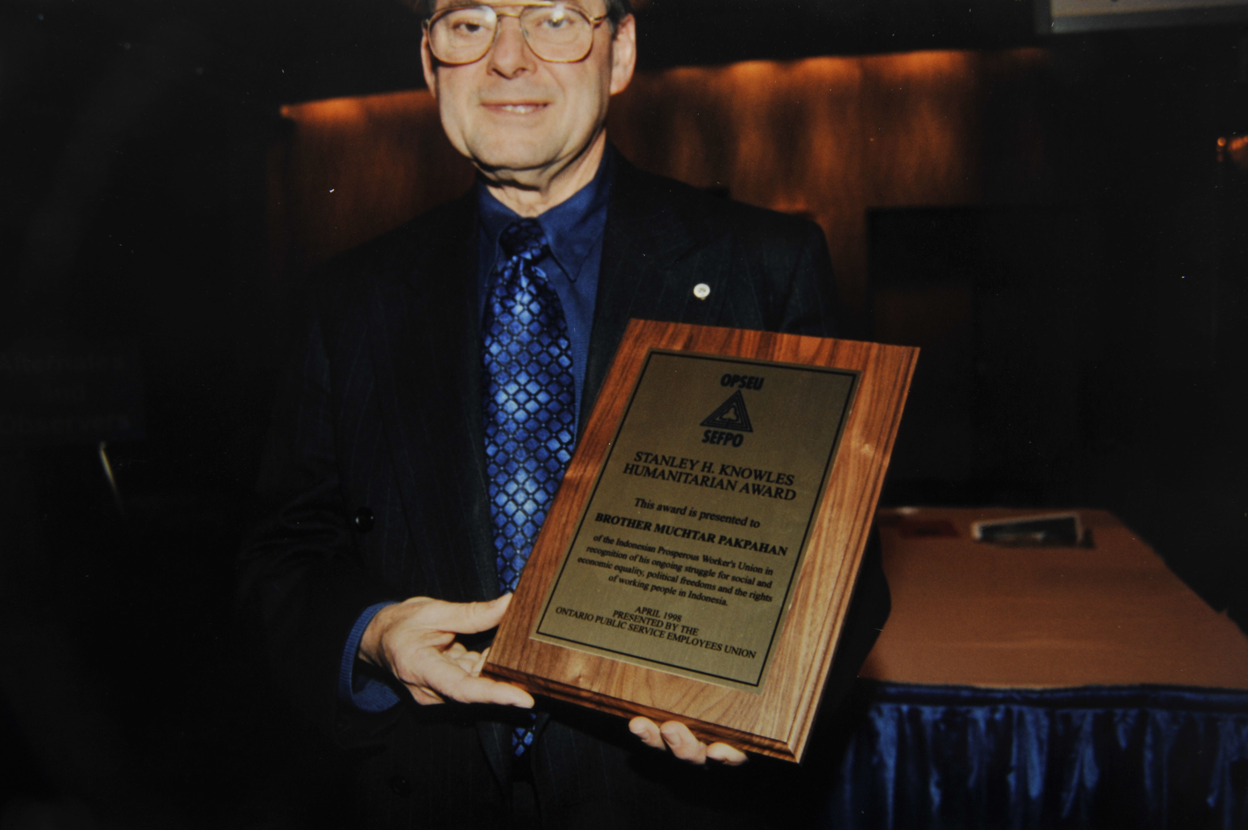 Humanitarian Award Stanely Knowles Jean Claude Parrot Human Rights History