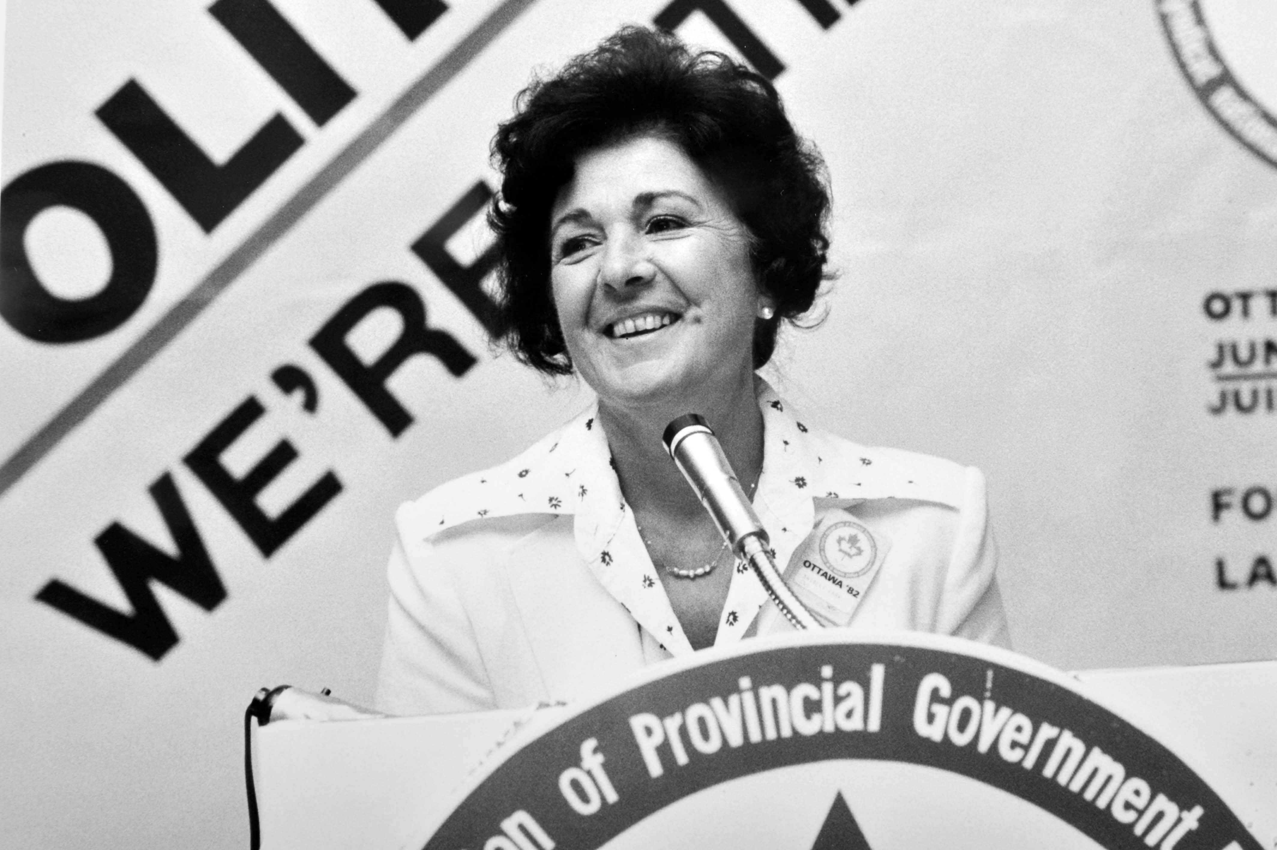Shirley Carr 1982 Convention NUPGE