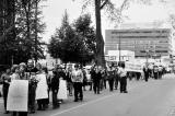 1983 demonstration against restraints New Brunswick Federation of Labour NBFL