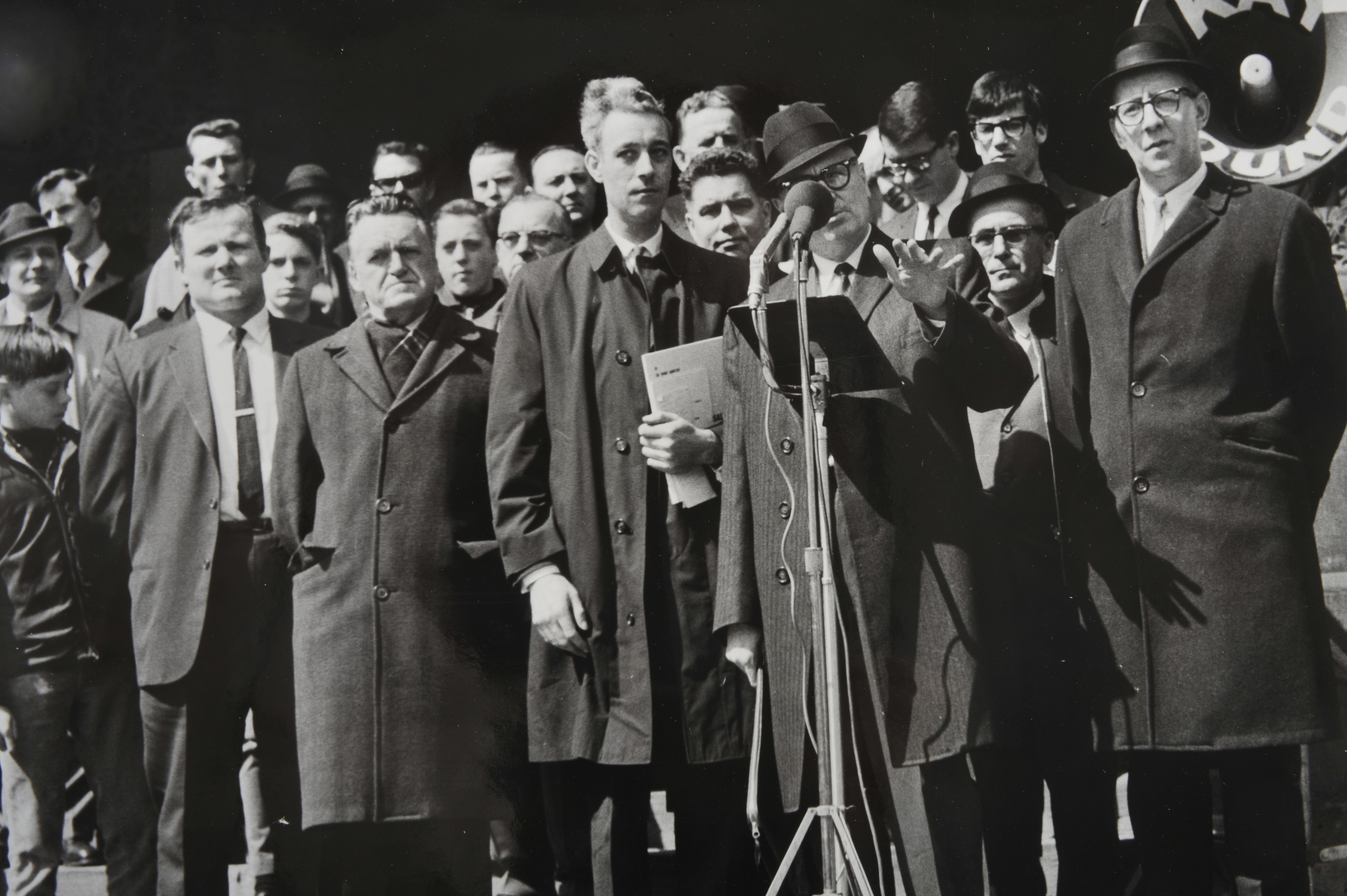 Queen's Park Toronto demonstration against injunctions 1966 OFL Ontario Federation of Labour